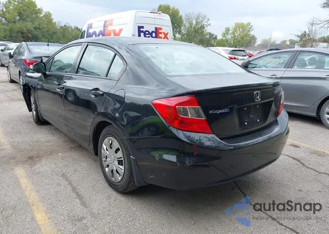 2012 Honda Civic Lx from USA, damaged, VIN 19XFB2F5XCE012106